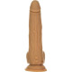 Фаллоимитатор с пульсацией Naked ADDICTION Dominic 9″ Caramel, пульт ДУ, диаметр 4,2 см