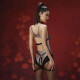 Сбруя со страпоном LOCKINK SEVANDA Queen Sheba Set with Golden Dildo