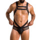 Мужское эротическое сетчатое боди Passion 045 VICTOR XXL/XXXL Black, экокожа, сетка