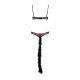 Эротический костюм гепарда Obsessive Gepardina 3 pcs costume S/M, черный, меховая отделка, монокини,