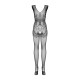 Бодистокинг Obsessive Bodystocking F234 S/M/L, абстрактный рисунок, глубокое декольте