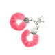 Наручники S Pleasures Furry Cuffs Pink (мятая упаковка!!!)