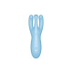Клиторальный смарт вибратор Satisfyer Threesome 4 Blue с тремя пальчиками