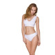 Трусики-бразилиана из хлопка Passion PS005 PANTIES XL, white