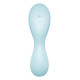 Вакуумный смарт-стимулятор с вибрацией Satisfyer Curvy Trinity 5 (Blue), управление со смартфона