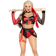 Эротический костюм Leg Avenue Crime Spree Sweetie Costume XS, топ, шорты