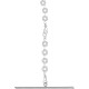Комбінезон Noir Handmade F306 Mirage catsuit with jewelry rhinestone chain adorning the back - XL