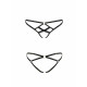 Трусики из стреп Passion Exclusive NICKY THONG L/XL, black