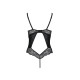 Боди из эко-кожи и кружева Passion LOONA BODY S/M, black