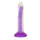 Светящийся в темноте фаллоимитатор ADDICTION Rave 8″ Glow in the Dark Dildo Purple Confetti , 20,3 см