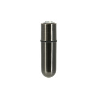 Вибропуля PowerBullet First-Class Bullet 2.5″ with Key Chain Pouch, Gun Metal, 9 режимов вибрации