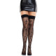 Чулки Leg Avenue Worship Me Cross Net Thigh Highs One Size