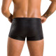 Мужские кожаные боксеры с клапаном Passion 050 SHORT PATRICK L/XL Black