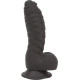 Фаллоимитатор ADDICTION Ben 7" Dildo With Balls Black, вибропуля в подарок