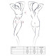 Комплект белья Passion KELLY SET XXL/XXXL, black, лиф, трусики, пояс для чулок