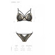 Комплект Passion LORINA SET, S/M, beige, бюстгальтер и трусики