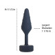 Анальная пробка Lux Active Twist Plug Small Blue (мятая упаковка!!!)