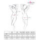 Боди с имитацией кожи и стрепами Passion ASUNA BODY L/XL, black