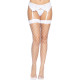 Чулки в крупную сетку Leg Avenue Fence Net Thigh Highs White, one size