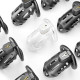 Клетка для пениса LOCKINK SEVANDA Plastic Penis Chastity Cage, черная, 3 кольца разных размеров