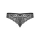 Кружевные танга с доступом Obsessive Contica crothchles thong L/XL, черные
