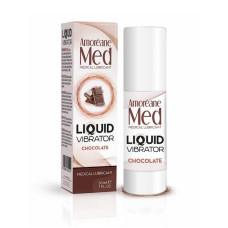 Лубрикант с эффектом вибрации Amoreane Med Liquid Vibrator Chocolate (30 мл)