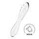 Двусторонний стеклянный дилдо Satisfyer Dazzling Crystal 1 Transparent (мятая упаковка!!!)
