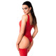 Боді Noir Handmade F352 Red powerwetlook body - M