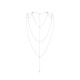 Цепочка для спины Bijoux Indiscrets Magnifique Back and Cleavage Chain - Silver, украшение для тела