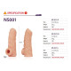Насадка на член Kokos Nude Sleeve NS 001 M (мятая упаковка!!!)