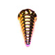 Фэнтезийный фаллоимитатор Creature Cocks Twilight Rainbow Glass Dildo