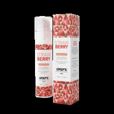 Массажное масло EXSENS Strawberry 50 мл разогревающее, без сахара, без парабенов, съедобное