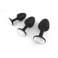 Анальная пробка Dorcel Geisha Plug Diamond XL с шариком внутри, создает вибрации, макс диаметр 4,5см