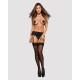 Эротические наклейки на соски с кисточками Obsessive Tassel nipple covers black, черные