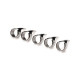Набор колец с когтями Master Series Five-Piece Sensation Claw Rings - Silver (мятая упаковка!!!)