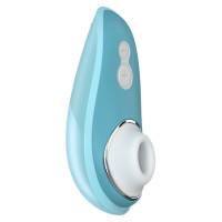 Вакуумный клиторальный стимулятор Womanizer Liberty Blue, магнитная крышка, 2 насадки