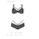Комплект Passion DROSERA BIKINI black, L/XL, бюстгальтер и трусики-кюлоты