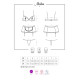 Эротический костюм горничной Obsessive Maidme set 5pcs S/M, бюстгальтер, пояс с фартуком, чулки, стр