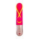 Мини вибратор-кролик со стимулирующей лентой Fun Factory AMORINO pink/neon yellow (мятая упаковка!!!)