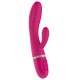 Вибратор-кролик Liebe Bend It Plus Cerise, гибкий, 2 мотора, 10 режимов