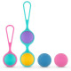 Набор вагинальных шариков PMV20: Vita – Kegel Ball Set, масса 40, 50, 60 г, два держателя