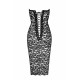 Сукня Noir Handmade F301 Catalyst lace up midi dress - 3XL