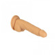 Фаллоимитатор Naked Addiction — 8″ Silicone Dual Density Dildo Vanilla, вибропуля в подарок