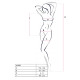 Бодистокинг Passion BS064 One Size, Red, боди, закрытое плечо, открытый доступ