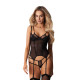 Корсет Obsessive Arrowel Black corset S/M