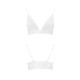 Эластичный топ с кружевом Passion PS001 TOP M, white