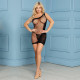 Эротическое платье с крупной сеткой "Инди", One Size Black