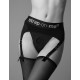 Трусы для страпона с подвязками для чулок Strap-On-Me REBEL HARNESS - XS