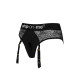 Мереживні трусики для страпона з підв’язками для панчіх Strap-On-Me DIVA HARNESS - XS