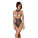 Эротическое боди Passion TRISHA BODY, XXL/XXXL, black, с открытыми чашками